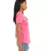 Bella + Canvas 6400 Ladies' Relaxed Jersey Short-S in Charity pink side view
