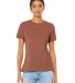 Bella + Canvas 6400 Ladies' Relaxed Jersey Short-S in Terracotta front view