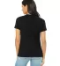 Bella + Canvas 6400 Ladies' Relaxed Jersey Short-S in Black back view