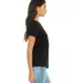 Bella + Canvas 6400 Ladies' Relaxed Jersey Short-S in Black side view