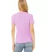 Bella + Canvas 6400 Ladies' Relaxed Heather CVC Sh in Hthr prism lilac back view