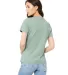 Bella + Canvas 6400 Ladies' Relaxed Heather CVC Sh in Hthr prsm dst bl back view