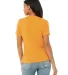 Bella + Canvas 6400 Ladies' Relaxed Heather CVC Sh in Hthr marmalade back view