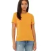 Bella + Canvas 6400 Ladies' Relaxed Heather CVC Sh in Hthr marmalade front view