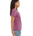 Bella + Canvas 6400 Ladies' Relaxed Heather CVC Sh in Heather magenta side view
