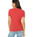 Bella + Canvas 6400 Ladies' Relaxed Triblend T-Shi in Red triblend back view