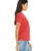 Bella + Canvas 6400 Ladies' Relaxed Triblend T-Shi in Red triblend side view