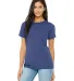 Bella + Canvas 6400 Ladies' Relaxed Triblend T-Shi in Tr royal triblnd front view