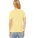Bella + Canvas 6400 Ladies' Relaxed Triblend T-Shi in Pale ylw trblnd back view
