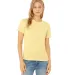 Bella + Canvas 6400 Ladies' Relaxed Triblend T-Shi in Pale ylw trblnd front view