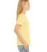 Bella + Canvas 6400 Ladies' Relaxed Triblend T-Shi in Pale ylw trblnd side view