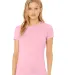 Bella + Canvas 6400 Ladies' Relaxed Triblend T-Shi in Pink triblend front view