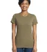 Next Level 3900 Boyfriend Tee  in Military green front view