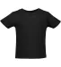 Rabbit Skins 3401 Infant Cotton Jersey T-Shirt in Black front view