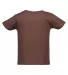 Rabbit Skins 3401 Infant Cotton Jersey T-Shirt in Brown back view