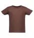 Rabbit Skins 3401 Infant Cotton Jersey T-Shirt in Brown front view