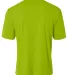 A4 Apparel N3402 Men's Sprint Performance T-Shirt in Lime back view