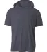 A4 Apparel N3408 Men's Cooling Performance Hooded  in Graphite front view