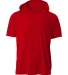 A4 Apparel N3408 Men's Cooling Performance Hooded  in Scarlet front view
