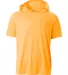 A4 Apparel N3408 Men's Cooling Performance Hooded  in Safety orange front view