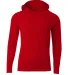A4 Apparel N3409 Men's Cooling Performance Long-Sl in Scarlet front view