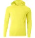 A4 Apparel N3409 Men's Cooling Performance Long-Sl in Safety yellow front view
