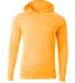 A4 Apparel N3409 Men's Cooling Performance Long-Sl in Safety orange front view