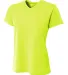 A4 Apparel NW3402 Ladies' Sprint Performance V-Nec in Lime front view