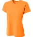 A4 Apparel NW3402 Ladies' Sprint Performance V-Nec in Safety orange front view
