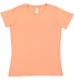 LA T 3516 Ladies' Fine Jersey T-Shirt in Sunset front view