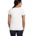 LA T 3516 Ladies' Fine Jersey T-Shirt WHITE back view