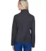 North End 78172 Ladies' Voyage Fleece Jacket HEATHER CHARCOAL back view