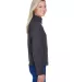 North End 78172 Ladies' Voyage Fleece Jacket HEATHER CHARCOAL side view