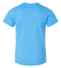 LA T 6101 Youth Fine Jersey T-Shirt in Aqua back view