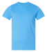 LA T 6101 Youth Fine Jersey T-Shirt in Aqua front view