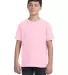 LA T 6101 Youth Fine Jersey T-Shirt PINK front view