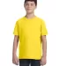 LA T 6101 Youth Fine Jersey T-Shirt YELLOW front view