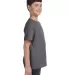 LA T 6101 Youth Fine Jersey T-Shirt CHARCOAL side view