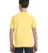 LA T 6101 Youth Fine Jersey T-Shirt BUTTER back view