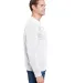 Gildan HF000 Hammer Adult Crewneck Sweatshirt in White side view