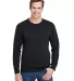 Gildan HF000 Hammer Adult Crewneck Sweatshirt in Black front view