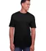 Gildan 67000 Men's Softstyle CVC T-Shirt in Pitch black front view