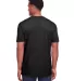 Gildan 67000 Men's Softstyle CVC T-Shirt in Pitch black mist back view