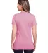 Gildan 67000L Ladies' Softstyle CVC T-Shirt in Plumrose back view