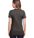 Gildan 67000L Ladies' Softstyle CVC T-Shirt in Gunmetal back view