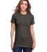 Gildan 67000L Ladies' Softstyle CVC T-Shirt in Gunmetal front view