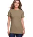 Gildan 67000L Ladies' Softstyle CVC T-Shirt in Slate front view