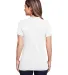 Gildan 67000L Ladies' Softstyle CVC T-Shirt in White back view