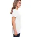 Gildan 67000L Ladies' Softstyle CVC T-Shirt in White side view