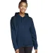 Gildan SF500 Adult Softstyle® Fleece Pullover Hoo in Navy front view